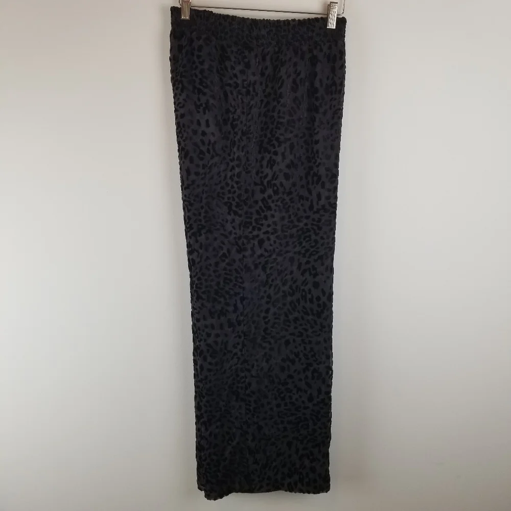 Chico's‎ Black Sheer Leopard Pants